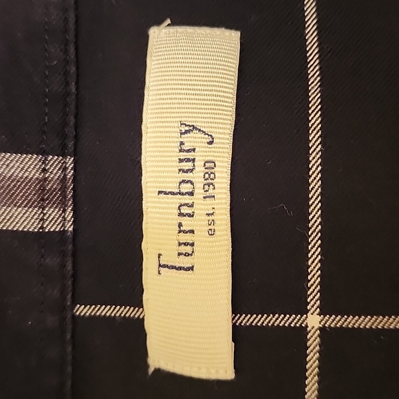 Turnbury Mens Window Pane Plaid Button Down Long Sleeved Shirt Large EUC - Picture 8 of 11